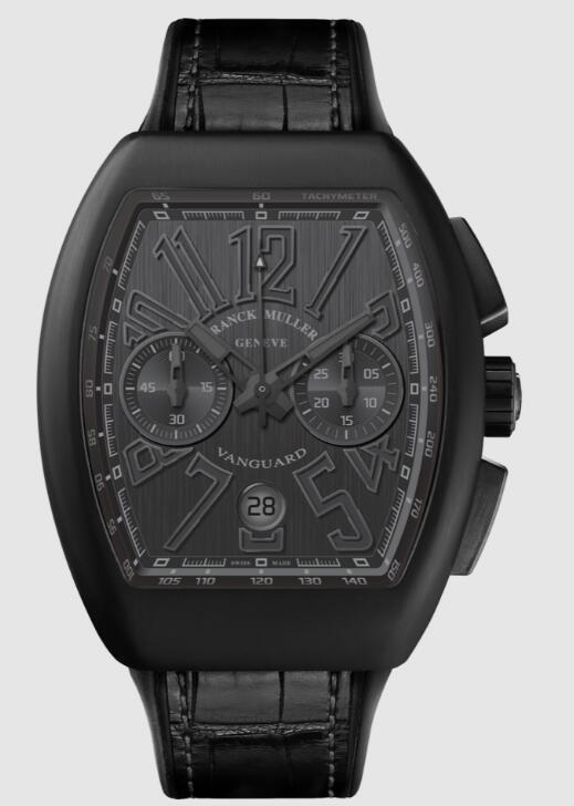 Review Franck Muller Vanguard Replica Watch V 45 CC DT NR BR (NR) TT BLK BLK - Click Image to Close